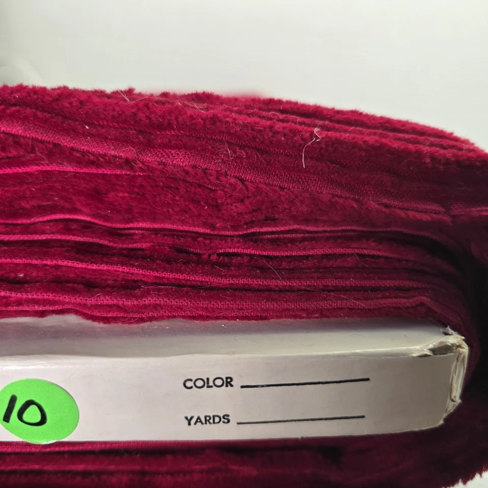 Vintage Red Corduroy 100% Cotton Fabric By The Yd, 8 Yds Available Jumbo Wale - Image 4 of 4