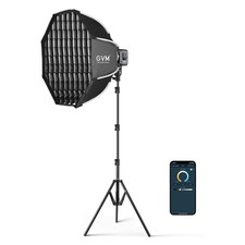 GVM SD80D 80W LED Video Light Kit with Softbox, Bowens Mount, CRI97 , 2700K-7...