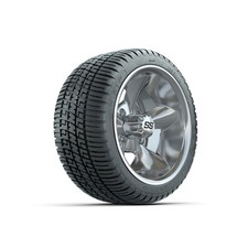 Set Of 4 Gtw 12 Godfather Chrome Wheels On 17 Fusion Low-pro Street Tires