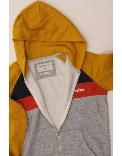 QUIKSILVER Womens Zip Hoodie Sweater UK 12 Medium Multicoloured AM09 - Picture 3 of 3