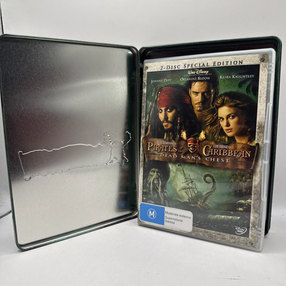 Pirates Of The Caribbean Dead Mans Chest DVD 2 Disc Special Edition Steelbook - Image 3 of 4