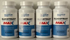 4- Glucotrust Max Glucose Management Gluco Trust Supplement 120 Capsules 7/2025