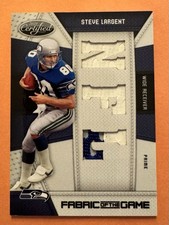 2010 Certified Fabric Of The Game STEVE LARGENT Game Worn Prime Patch 02/25