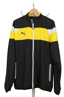 Puma Full Zip Trainingsjacke schwarz gelb Herren XL 46-48 in Polyester