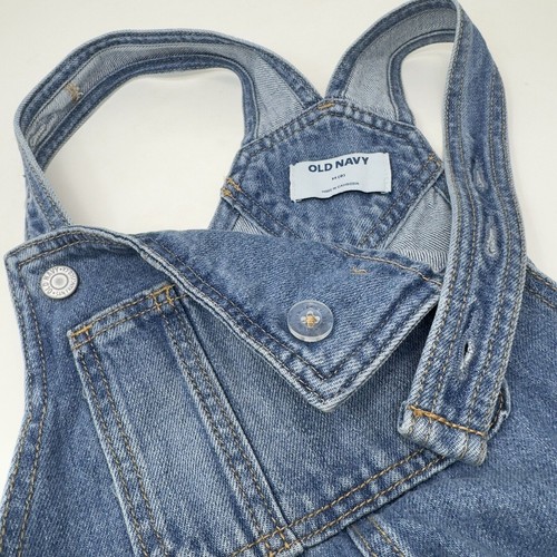 Girls Bib Overalls Distressed Old Navy M/8 Casual Beach Farm Grunge Everyday Y2k - Picture 11 of 15