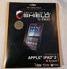 APPLE IPAD 2 3rd Gen Invisible Sheild Screen Protector By Zagg Sealed In Box