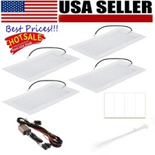 Car Seat Heater Kit 12V Carbon Fiber Heating Pads 3-level Switch Fit 2 Seat