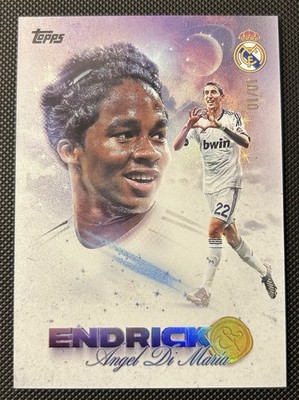 2025-26 Topps Real Madrid Los Blancos ENDRICK & DI MARIA To Be Written SSP /10