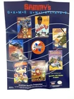 Sammy's Game Universe NES Poster American Sammy VTG Nintendo Amagon Ninja Taro