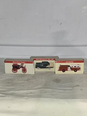 Reader s Digest Diecast Lot (3)1955 Bel Air, Mack Fire Truck, Horse Drawn Pumper