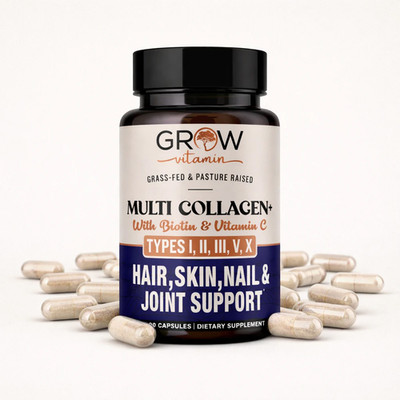 Dr. Emil (substitute)  Multi Collagen Pills, Grass Fed, hydrolyzed - 90 Capsules
