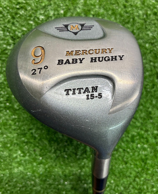 Mercury Baby Hughy Titan 9 Wood 27*/ RH/ Stiff Graphite ~37.5''/ NEW GRIP /dj9439