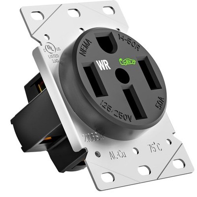 Nema 14-50 Outlet Designed Specifically for EV Charging,Weather Resistant 3-Pole