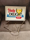 HUDEPOHL HUDY DELIGHT LIGHTED BEER SIGN VINTAGE BEER SIGN