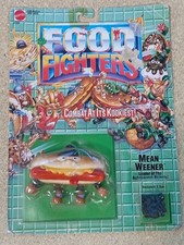 FOOD FIGHTERS Mean Werner HOT DOG VINTAGE 1989 NEW Blister MATTEL SIGILLATO