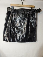 Karl Lagerfeld Black Faux Leather Pencil Wome...