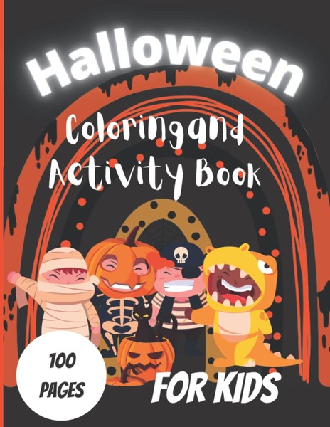 Halloween Malbuch 24 Seiten Mit Lustigen Motiven FüR Kinder Und Erwachsene-image