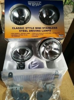 WIPAC Spotlights Fahrlichter Set Edelstahl Poliert BMW Mini R50 R52 R53 S6066