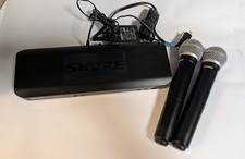 Shure BLX88 J10 Dual Wireless Receiver Band 584-608 MHz w/ 2x PG58 Microphone