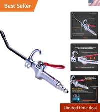 Metal Air Blow Gun with Powerful Airflow and 2 Ports for DIY and Industrial Use