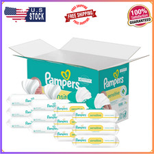 Pampers Sensitive Baby Wipes, Hypoallergenic, 8 Flip-Top Packs, 1008 Wipes