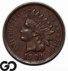 1901 Indian Head Cent Penny
