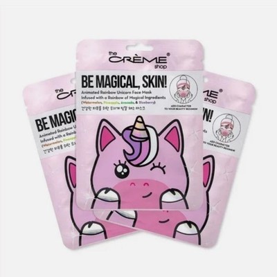 The Crème Shop   Be Magical, Skin! Unicorn Face Mask (3-Pack)   