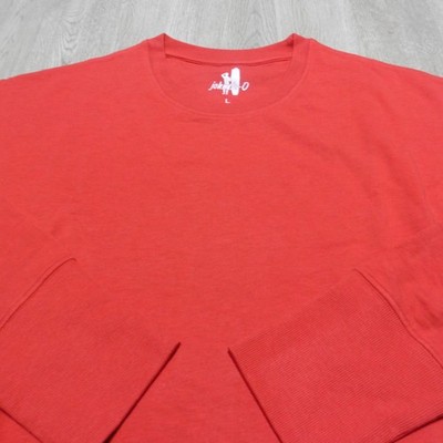 Johnnie-O Women's Large Brittany Sweatshirt Red Raglan Sleeve Crew Neck