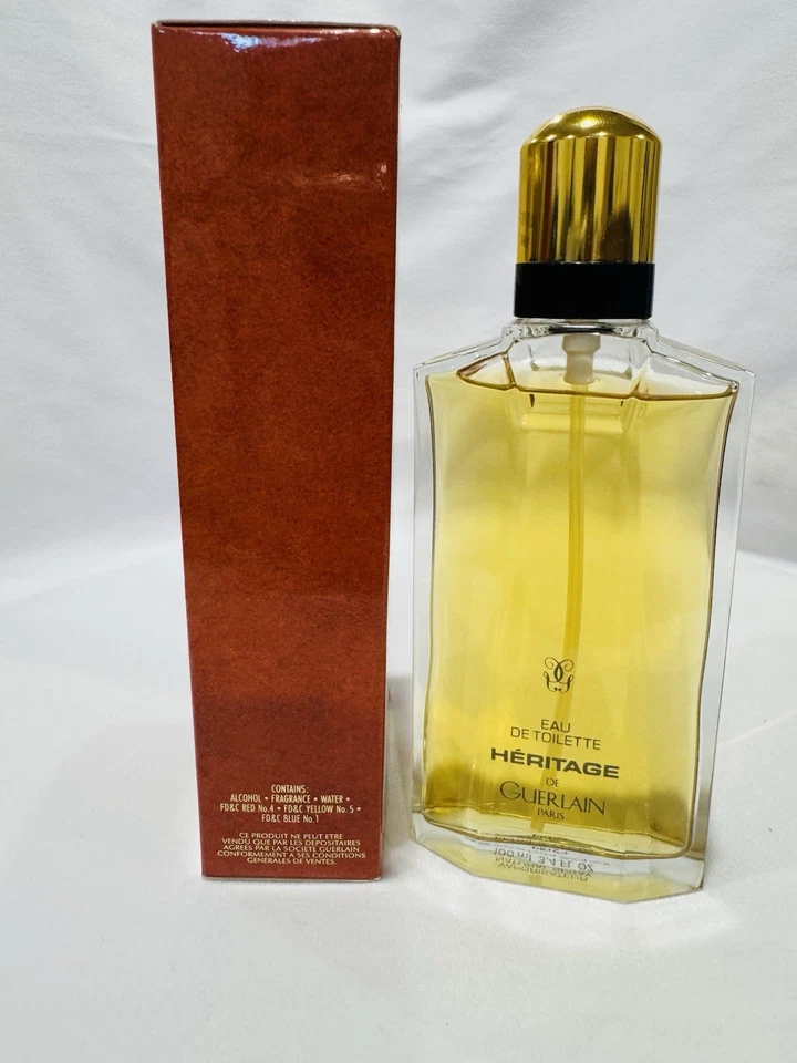 Heritage By Guerlain 3.4 Fl. Spray OZ EDT para hombre nuevo en caja auténtico descontinuado. Foto 2 de 4