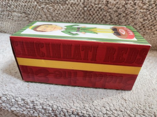 MLB Cincinnati Reds 2019 Buddy the Elf Bobblehead Holidays, ¡¡Navidad!! Nuevo en caja - Imagen 10 de 10
