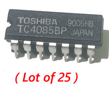 Toshiba TC4085BP Integrated Circuit Made in Japan Lot of 25 