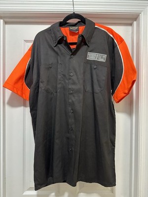 Bikerwear USA Men's Thunder in the Valley Motorcycle Shirt XL Black Orange