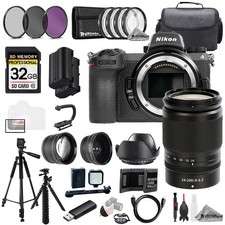 Nikon Z 7II NIKKOR Z 24-200mm f/4-6.3 VR Lens 32GB Ext Bat 9PC Filtr-MEGA Kit