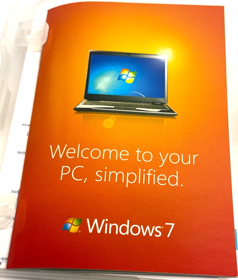 Vintage Microsoft Windows 7 Home Premium Full 32 Bit & 64 Bit DVD MS Win - Bild 4 von 4