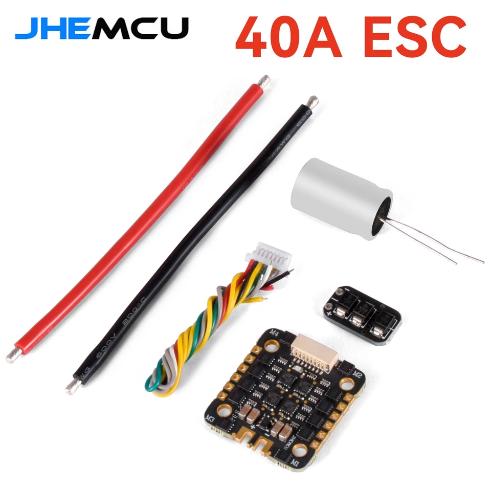 JHEMCU EM40A 40A BLheli_S 4in1 Brushless ESC DShot600 for RC FPV Racing Drone - Image 2 of 4
