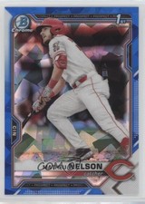 2021 Bowman Chrome Draft Sapphire Edition Matheu Nelson #BDC-103 0u46