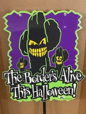 RARE! 1996 Taco Bell Halloween Promotional Sign With  Stake 41” Ht !SEND OFFERS!