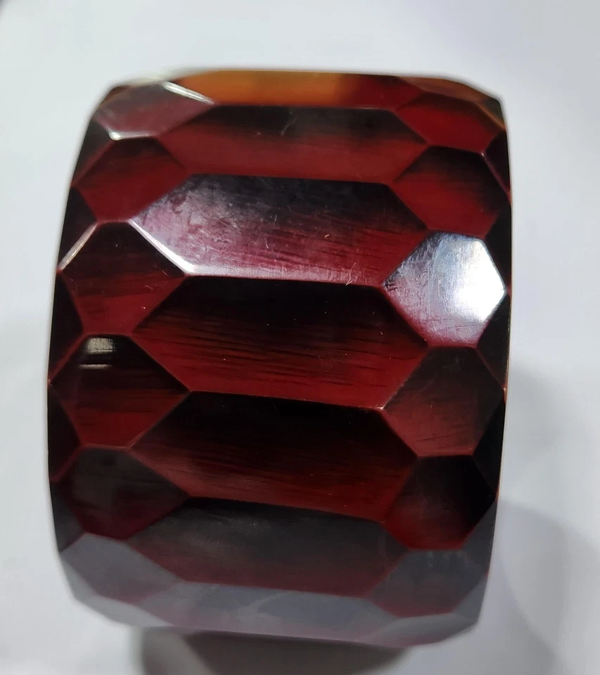 Brazalete Brazalete HSN Bajalia Estampado Pitón Rojo Talla Mediana/Grande Foto 3 de 3