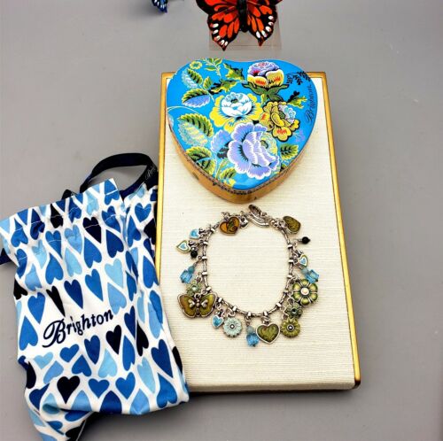"Brazalete Dije Brighton Abraza Vida Mariposa y Flores 7-1/2" - Imagen 2 de 10