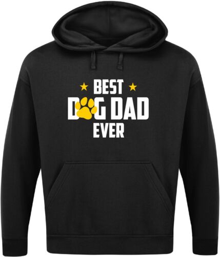 MEJOR PERRO PAPÁ JAMÁS SUDADERA CON CAPUCHA Divertido Eslogan Novedad Hombre Regalo Día del Padre Animales - Imagen 12 de 17