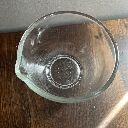 Vintage Oster Regency KITCHEN CENTER CLEAR GLASS MIXING BOWL 6.5" ~ SMALL - Picture 2 of 2