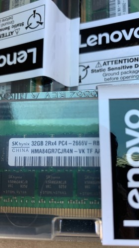 Lot RAM 64GB (2x32Go) DDR4 2Rx4 PC4-2666V 2666MHz ECC Reg server Neuve - Photo 2/3