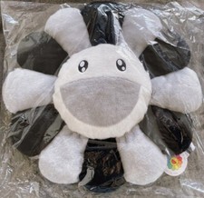 Takashi Murakami Grey Black Flower Cushion Pillow 60cm Complexcon authentic