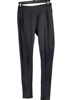 Womens Athletic Works Size XS XSmall Leggings Ankle Length 1001 Wide Belt Black