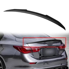 For 2014-2023 Infiniti Q50 Rear Trunk Spoiler Wing Lip Carbon Fiber PSM Style