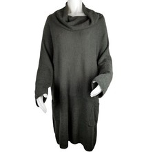 Soft Surroundings Womens One Size Long Sleeve Cowl Neck Sweater/Tunic  Dress