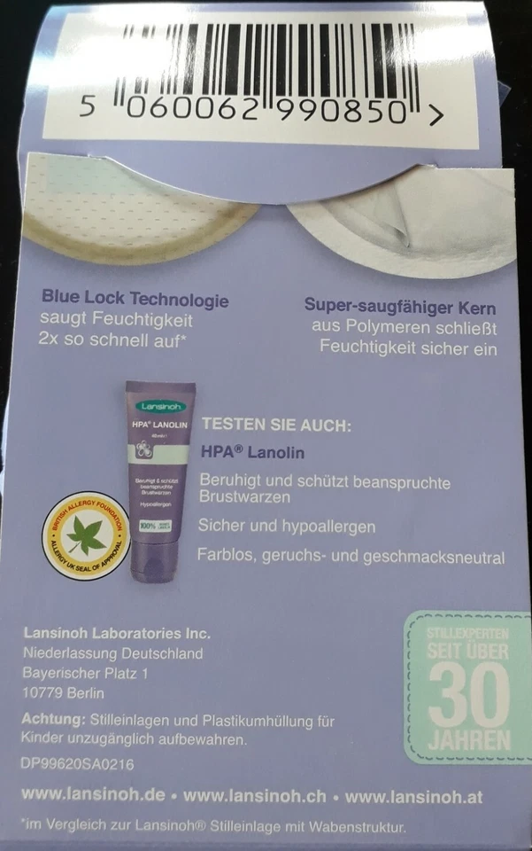 💕 2 x Einweg- Stilleinlagen Pads Stillpad Stillzubehör von Lansinoh Neu 💕 - Bild 2 von 2