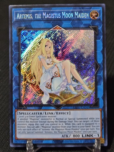 Yu-Gi-Oh! Artemis The Magistus Moon Maiden Secret Rare RA01-EN049 - Sammlerkarte