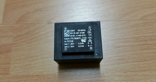 MIELE TRAFO 2X20V HAHN BV EI 481 0196 BV EI 481 0197 EL120 EL140 EL150 EL180^ - Bild 1 von 2