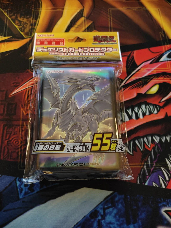 Yu-Gi-Oh Blauäugiger weißer Drache 55 Hüllen Sleeves OVP Blue Eyes White Dragon